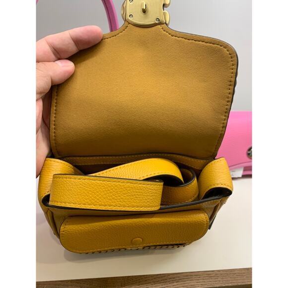 Coach Tabby Leather Messenger 19 With Braid CJ837 - Picture 6 of 7